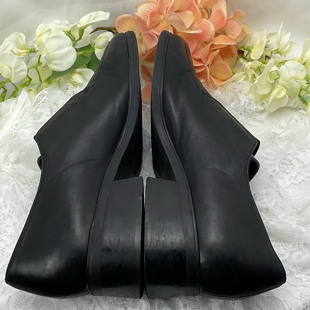 Naturalizer Woman’s Black Leather Slip-On Loafers Sz8‎ - Picture 4 of 10
